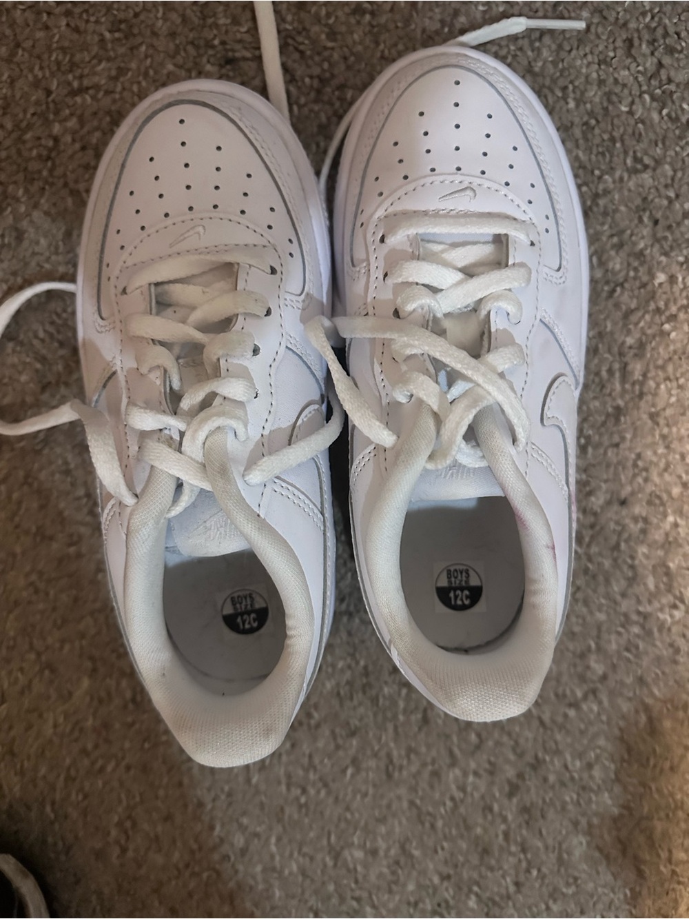 Nike Kids Classic White Low-Top Sneakers - Picture 2 of 6